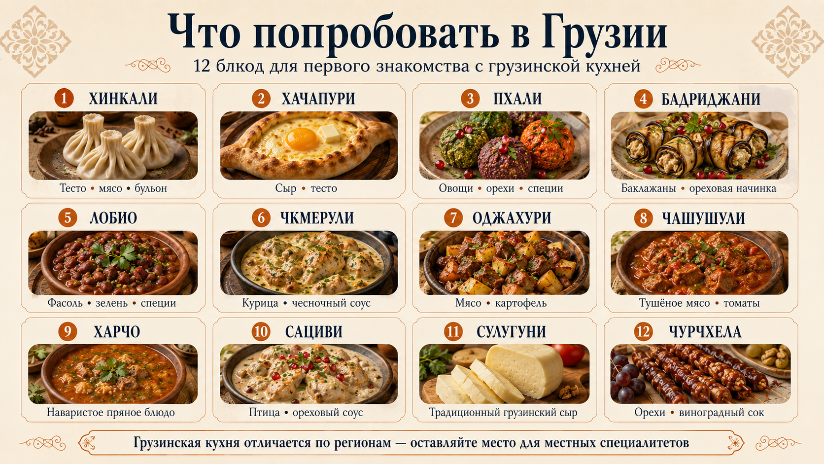 что попробовать в Грузии