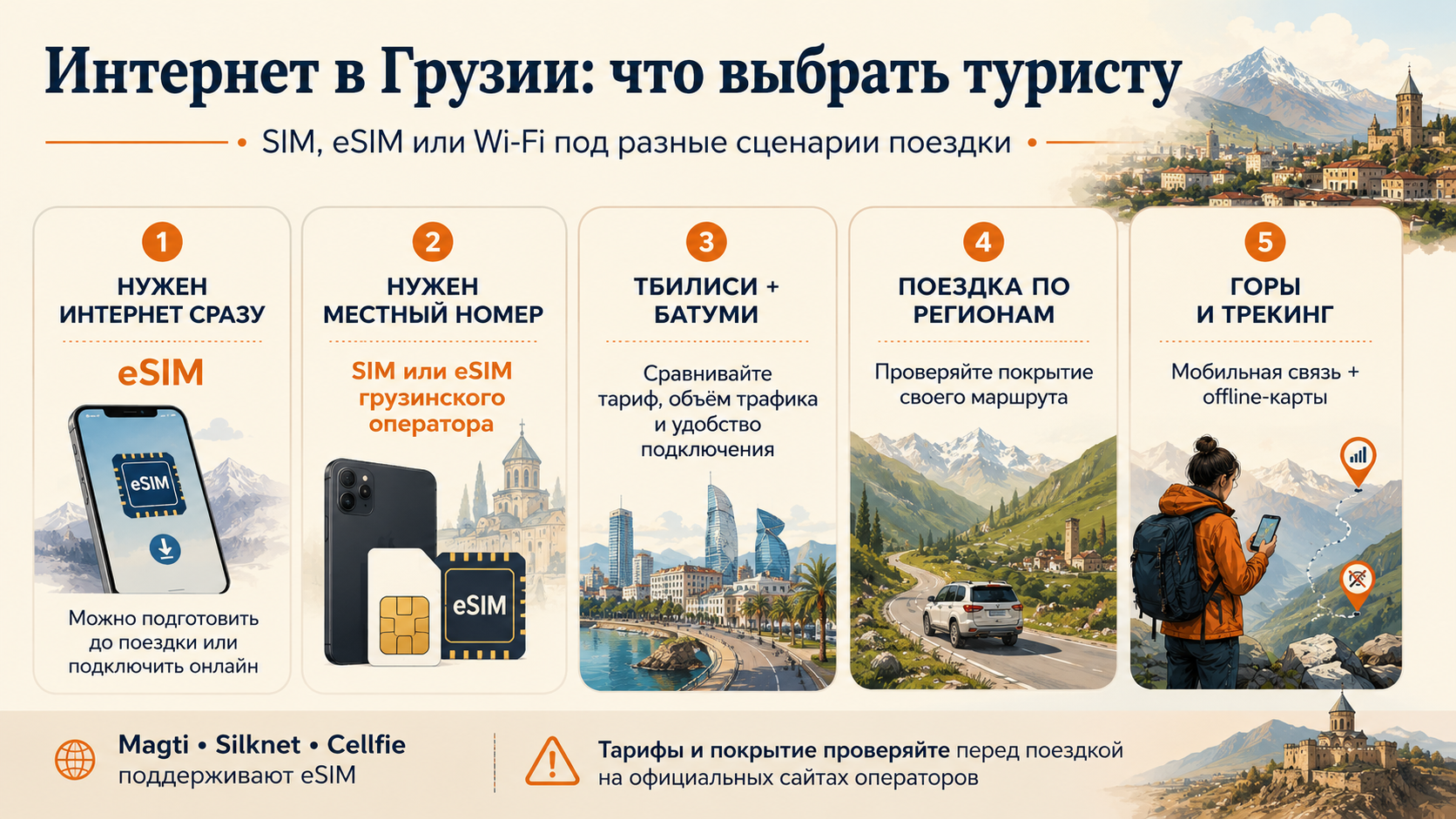 Интернет в Грузии что выбрать туристу