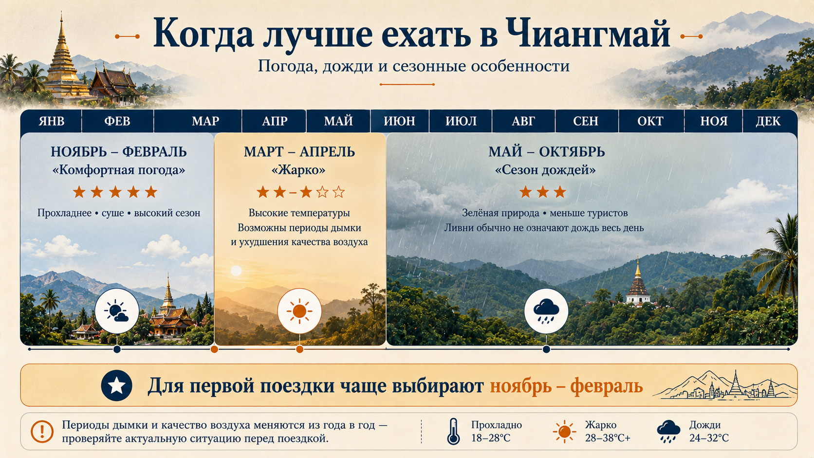 Когда ехать в Чиангмай