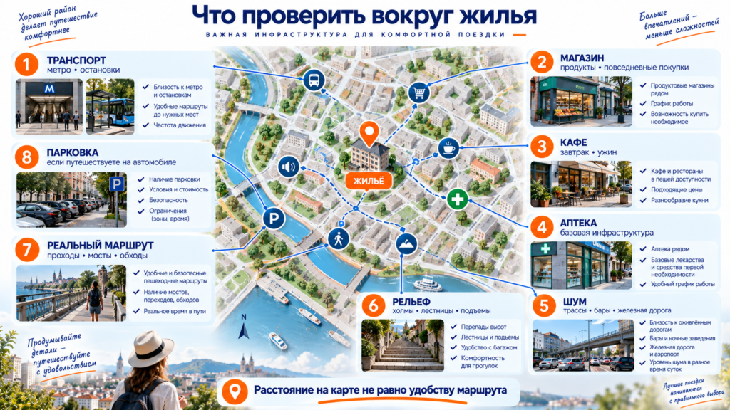 Что проверить вокруг жилья перед бронированием