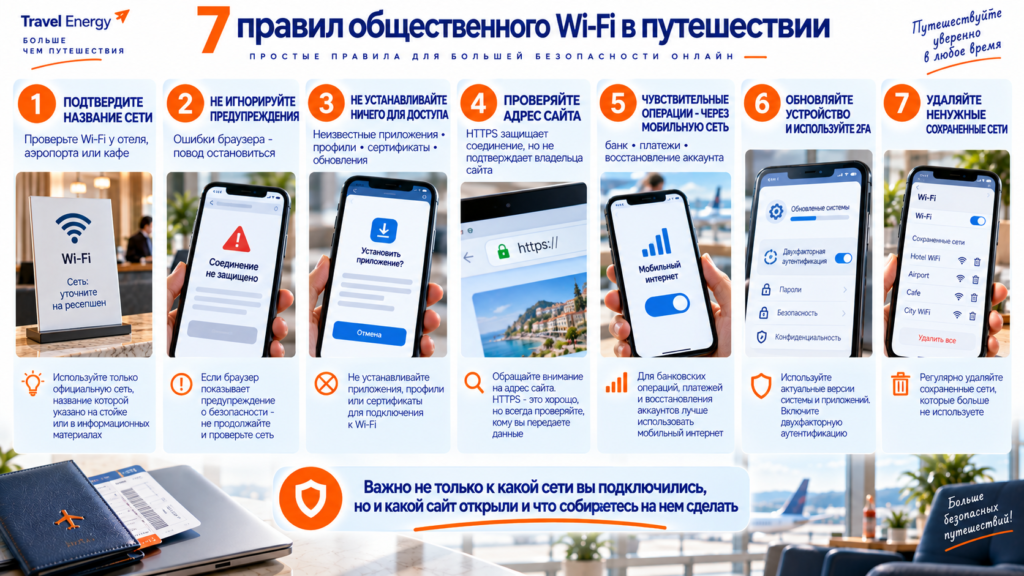 Семь правил безопасного использования общественного Wi-Fi в путешествии